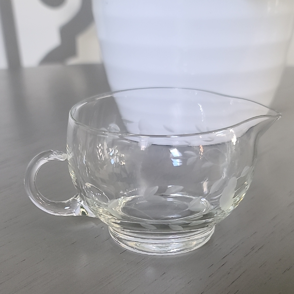 Princess House Crystal Heritage Pattern  Creamer